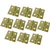 AERZETIX - C58715 - Set di 10 cerniere piccole 30x29x1mm - per porta portagioie, piccola scatola, cassetta degli attrezzi, cassetta postale - in acciaio zincato