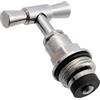 AERZETIX - C74994 - Testa del rubinetto di alimentazione 1/2 - in ottone - finitura cromata - idraulica fornitura acqua perdita rubinetteria lavandino costruzione riparazione