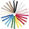 Aerzetix - K38156 | Set di 12 Cerniere a Spirale 45cm N°3 Invisibili Non separabili con cursore | Cerniera Lampo | in Colori Assortiti | in Nylon | Cucito, Riparazione e Sartoria