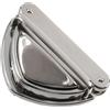 Aerzetix - Chiusura con Bottone a Pressione per Borsa a Mano | Colore Argento | in Metallo | Ideale per progetti Fai da Te | Portamonete Portafogli valigette