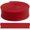 Aerzetix - C68017 - Nastro sbieco Decorativo 4,5 Metri x 18 mm - Colore Rosso Chiaro - in Poliestere/Cotone
