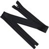 Aerzetix - Set di 5 Cerniere a Spirale N°5 75 cm Separabili con Cursore - Metallo, Nylon Poliestere - Cucitura e Riparazione creazioni Tessili - Colore Nero