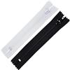 Aerzetix - Set di 12 Cerniere a Spirale Classiche N°5-14 cm - Non separabili - con cursore - Metallo/Nylon/Poliestere - 6 Nere + 6 Bianche N°5 - Ideale per Cucito, Riparazione e Sartoria