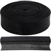 Aerzetix - C77338 - Nastro in sbieco Piegato 9 Metri x 18mm - in Poliestere - Colore Nero
