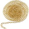 Aerzetix - Catena Decorativa da 2 m - con Maglia 4x7 mm - Metallo - Colore Oro - creazioni Fai da Te Tracolla Borsetta progetti Decorazione d'interni