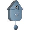 Karlsson Orologio a cucù moderno Cuckoo Metallizzato - Blu - 21,5 x 8,5 x 41 cm - Rettangolo - Termoplastica - Orologio da parete - Orologio da parete - Orologio a cucù