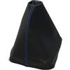 AERZETIX - Cuffia Soffietto - per Leva del Cambio - in Similpelle - pelle Nero con Cuciture Blu