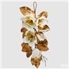EDG Enzo De Gasperi Decorazione Magnolia Shine Natalizia a Goccia H 75 Cm Bianco Oro