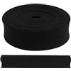 Aerzetix - C68014 - Nastro sbieco Decorativo 4,5 Metri x 18 mm - Colore Nero - in Poliestere/Cotone