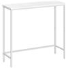 HOOBRO Consolle Ingresso, 75 cm Tavolo Console Stretto, Piccolo Tavolo per Decorazioni, Tavolino da Divano, Corridoio, Soggiorno, Assemblaggio Semplice, Bianco EWW75XG01
