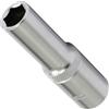 AERZETIX - C70913 - Chiave a bussola lunga 1/2 corpo 12mm x 77mm - chiave a cricchetto - con impronta esagonale 6 lati - in acciaio CR-V - colore argento