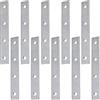 AERZETIX - C65807 - Set di 10 Piastre di montaggio piatte 110x15x2mm perforate con 4 fori - staffa di fissaggio - in acciaio - raccordo per mobile montaggio regolabile ferramenta