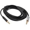 System-S Cavo audio jack 2 m 3,5 mm TRRS maschio a TRS maschio regolatore volume AUX adattatore grigio