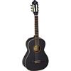 Ortega Guitars Chitarra Concerto Nera Misura 3/4 - Serie Family - include Gig Bag - mogano/top in abete (R221BK-3/4)