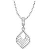 Sofia Milani - Collana da Donna in Argento 925 - con Pietra Zircone - Ciondolo ad Ovale - N0855