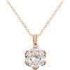 Disney Collana in argento Sterling placcato in oro rosa con zirconia cubica trasparente C902900FZWL-P.PH, Misura unica, Argento sterling, Nessuna pietra preziosa
