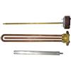 PANAROLA Resistenza tipo cointra 1u dritta + guaina in rame - L.280 mm - filettatura 1 1/4' - 1200 W 230 V + anodo magnesio 16 x 200 M6 + termostato collegabile 280 mm
