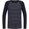 Odlo Active Warm Kids Stripes_159409, Maglietta Bambini e ragazzi, Dark Sapphire - Gray Ridge, 92