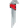 KS Tools 151.4580 Serie chiavi maschio Torx piegate con foro, XL, 9 pzTB10-TB50