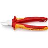 KNIPEX Tronchese laterale cromata isolante, 70 06 180 T