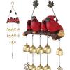 Gardenvy Cardinale Uccello Wind Chime, Red Bird Bell Wind Chimes Decorazioni Esterne, Giardino Cortile Chiesa Appeso Decorazione, Rosso