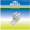 MICEL - 92553 - Morsetto di fissaggio per manovella per tenda da sole, per ancoraggio a parete, colore: bianco, 18,7 x 25,5 x 48,5 mm