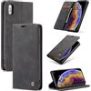 Ottcooed Cover per iPhone X/iPhone XS Custodia, Cover Pellicola a Libro Portafoglio in Pelle Porta Carte Protettiva Slot per Scheda Flip Case con iPhone X/iPhone XS, Nero