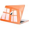 FINTIE Custodia Compatibile con MacBook Air 13.6 Pollici M5/M4/M3/M2 (2026/2025/2024/2022, A3449/A3240/A3113/A2681) - Cover Rigid Protettivo Guscio Rigido Case, Orange
