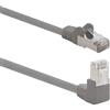 1aTTack.de 366261 Cavo di rete Cat.6 angolo 90 gradi 10m - grigio - 1 pezzo - Cavo patch Cat6 (SFTP PIMF) 1000Mbit/s connettore Rj 45-1 x 10m metro grigio