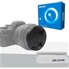 BEIZMEI Copriobiettivo da 77 mm (seconda generazione), accessorio per obiettivi della fotocamera (pressione su entrambi i lati), adatto per tutti gli obiettivi filettati da 77 mm con panno di pulizia (seconda