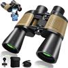 AGARELE Binocolo 20x50 per Adulti, Binocolo Impermeabile HD con Prisma BAK4 e Lente FMC, Telescopio Portatile per Birdwatching, Calcio, Concerti con Adattatore per Smartphone