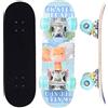 ERNAN Skateboard Completo per Principianti. Skateboard completo da 17 * 5 pollici. Double Kick Deck Concavo con 7 strati per ragazzi, ragazze (Little Deer)