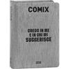 COMIX - Diario Giornaliero 16 Mesi, Diario Scuola 2025-2026, con Copertina Rigida, Ideale per la Scuola Media e Superiore, 13x17.8h cm, Nero