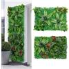 Lnopever Pannelli Da Parete Per Piante Artificiali 60 X 40 Cm,2 Pezzi Pannello Da Parete In Artificiale Greenery,Protezione Da Parete Per Balconi,Recinzioni Decorative,Pannelli A Scatto