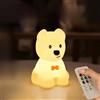 Danolt - Luce notturna colorata a forma di cane, lampada per cani in silicone, luce notturna animale soffice