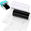 Occzin Smart Vinyl per Cricut Joy, 2 rotoli di Smart Adhesive Vinyl Permanent Bianco e Nero 14 x 200 cm Smart Vinyl Permanent Pellicola Vinilica Autoadesiva Plotter per Tazze fai-da-te, pareti, adesivi