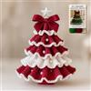 YUSHWENPTY Albero di Natale Uncinetto, Kit Uncinetto Principianti Natal, DIY Crochet Kit per Regalo di Natale, Artigianato, Decorazioni per Feste (C)