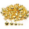 Qiantull 200 pezzi Piccole campanelle Mini schelle Campane in metallo per il fai da te in rame antiruggine, suonanti, Bells per il fai da te, Natale, campanellini per bastoncini, matrimonio