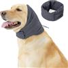 PAWIVID Paraorecchie per Cani - Paraorecchie Anti-Scuoti & Cappuccio Lenitivo - Prevenzione Ematomi/Bagno/Asciugatura/Ansia Rumore (Grigio, M)