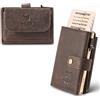 MATADOR Slim Wallet Miami in pelle, marrone scuro