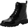 Carmela 162593, Stivaletto Stile Militare Donna, Nero, 38 EU