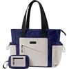 LOVEVOOK Borsa Lavoro Donna, Puffer Tote Bag Lightweight Puffy Donna Grande, Borsa A Mano Per Tracolla Università Shopper, Lavoro Viaggi Ufficio Uni (nero, 17,3 pollici)