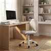 FurnitureR Sedia da lavoro ergonomica per bambini, ragazzi, ragazze, studio, altezza regolabile, girevole per computer portatile, sedia da scrivania per casa, ufficio, studio