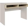 Selsey Scrivania Salvaspazio 120x53 cm Rovere Cashmere/Lindberg con Cassetti e Cassettiera Scrivania, Piano Rettangolare Rialzato, Design Moderno e Funzionale per Ufficio e Camera
