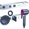 XILIMOR Porta Phon da Muro, Porta Asciugacapelli Bagno in Acciaio Inossidabile, Porta Accessori per Asciugacapelli, Supporto Adesivo Phon, Porta Phon da Parete per Bagno, Camera da Letto E Barbieri