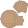 PH PandaHall Sistema di Pipistrelli in Ceramica per Lancio Argilla 30cm Tagliere Portatile Rotonda per Argilla con 6 Cuscinetti Rettangolari Interni Mazze Rotonde per Lancio Argilla Ceramisti Artisti