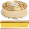 Aerzetix - C77457 - Rotolo di Nastro in sbieco Piegato per Cucire 10 Metri x 30mm - in 5% Lycra e 95% Poliestere - Colore Dorato