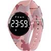 aswan watch Orologio Digitale Bambina Bambino con Contapassi,Calorie e Distanza senza App,Sveglia, Cronometro, Data, Luce-Orologio da polso Ragazza Ragazzo con Cinturino in Silicone
