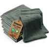 Sleepzen - Set di 10 Guanti da Bagno/Lavette in Cotone Biologico (Green Bay) - Certificato GOTS - 500 g/m² Cotone a Fibra Lunga - Ultra Assorbenti - Certificato Oeko-Tex - Made in Portogallo