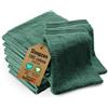 Sleepzen - Set di 10 Guanti da Bagno/Lavette in Cotone Biologico (Teal) - Certificato GOTS - 500 g/m² Cotone a Fibra Lunga - Ultra Assorbenti e Morbidi - Certificato Oeko-Tex - Made in Portogallo